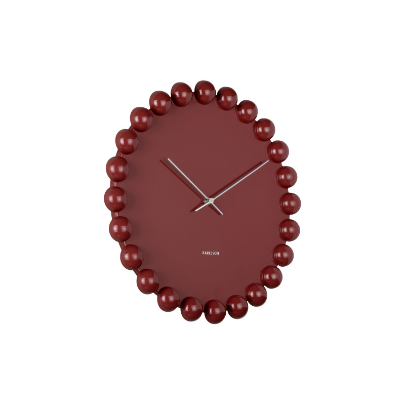 Horloge murale silencieuse bordeaux 40 cm Cadiz Dotty Karlsson - 3
