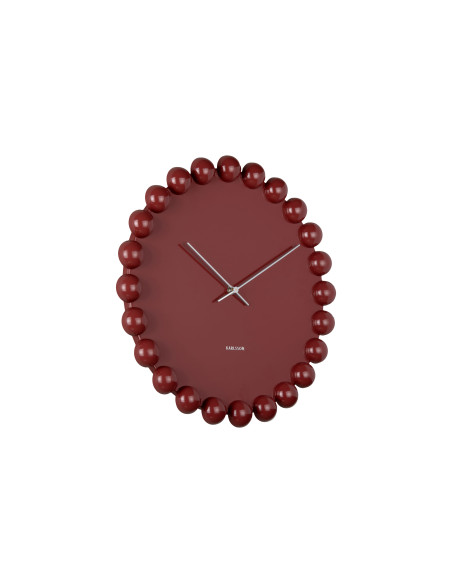 Horloge murale silencieuse bordeaux 40 cm Cadiz Dotty Karlsson - 3