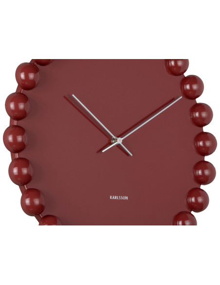 Horloge murale silencieuse bordeaux 40 cm Cadiz Dotty Karlsson - 4