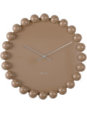 Horloge murale silencieuse taupe en métal 40 cm Cadiz Dotty