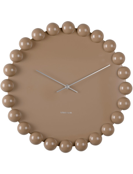 Horloge murale silencieuse taupe en métal 40 cm Cadiz Dotty Karlsson - 1