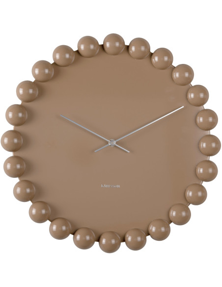 Horloge murale silencieuse taupe en métal 40 cm Cadiz Dotty Karlsson - 1