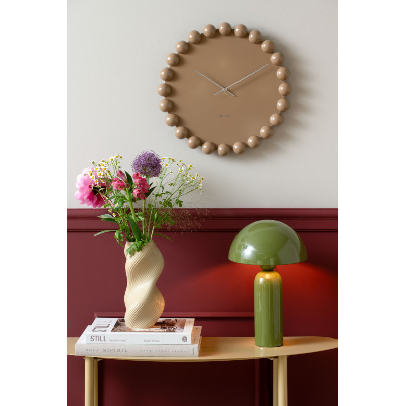 Horloge murale silencieuse taupe en métal 40 cm Cadiz Dotty Karlsson - 2