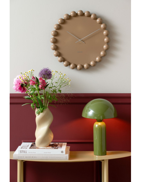 Horloge murale silencieuse taupe en métal 40 cm Cadiz Dotty Karlsson - 2