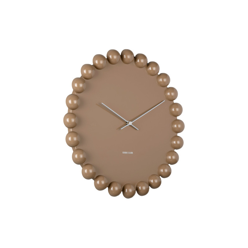 Horloge murale silencieuse taupe en métal 40 cm Cadiz Dotty Karlsson - 3