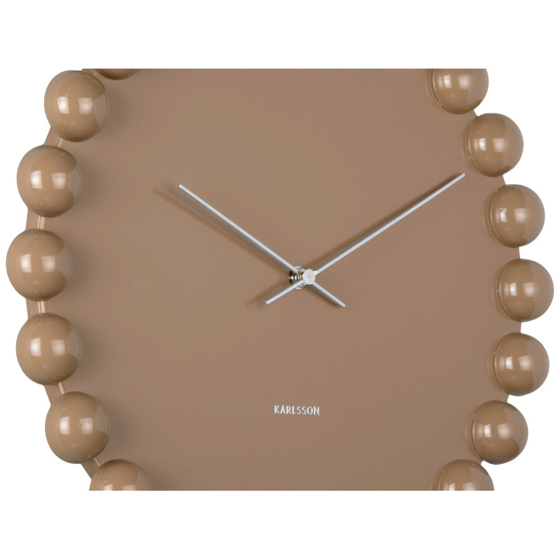 Horloge murale silencieuse taupe en métal 40 cm Cadiz Dotty Karlsson - 4