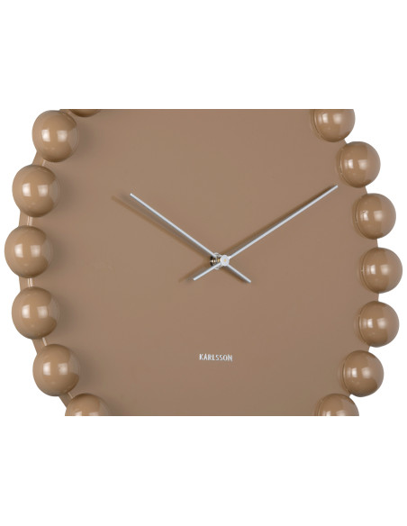 Horloge murale silencieuse taupe en métal 40 cm Cadiz Dotty Karlsson - 4