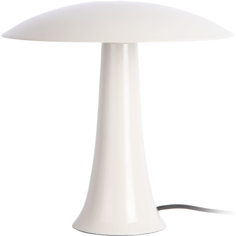 Lampe champignon blanc cassé en métal 30 cm Cadiz Disc Leitmotiv - 1