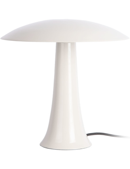 Lampe champignon blanc cassé en métal 30 cm Cadiz Disc Leitmotiv - 1