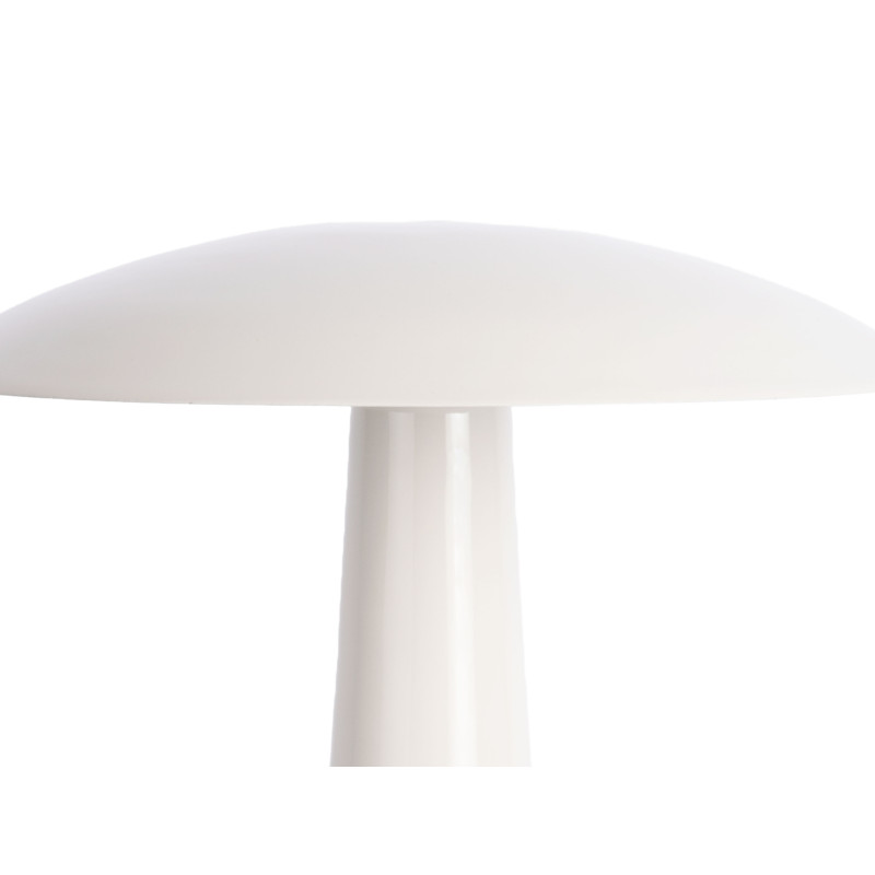 Lampe champignon blanc cassé en métal 30 cm Cadiz Disc Leitmotiv - 3