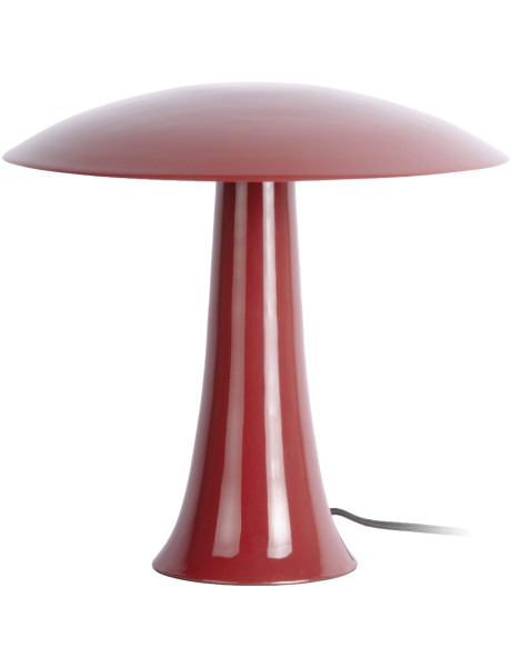 Lampe champignon rouge bordeaux en métal 30 cm Cadiz Disc Leitmotiv - 1