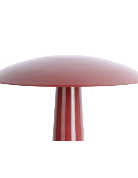 Lampe champignon rouge bordeaux en métal 30 cm Cadiz Disc Leitmotiv - 3