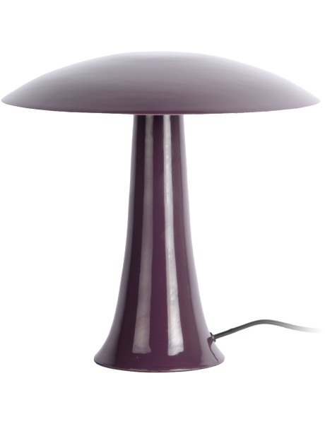 Lampe champignon violet prune en métal 30 cm Cadiz Disc Leitmotiv - 1