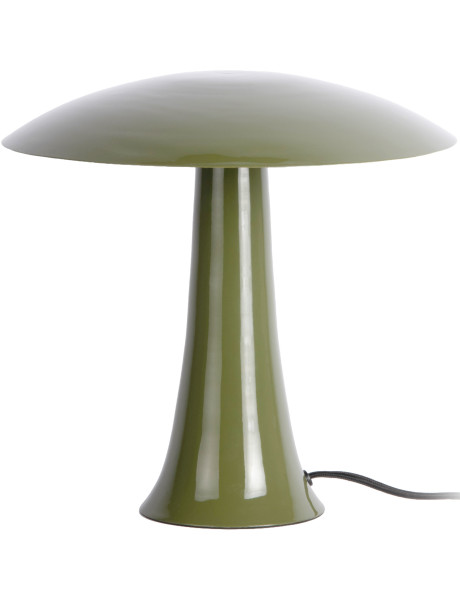 Lampe champignon vert olive en métal 30 cm Cadiz Disc Leitmotiv - 1