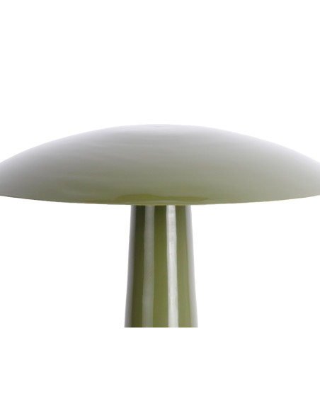 Lampe champignon vert olive en métal 30 cm Cadiz Disc Leitmotiv - 3