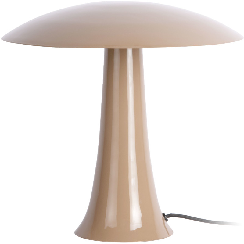 Lampe champignon marron moka en métal 30 cm Cadiz Disc Leitmotiv - 1