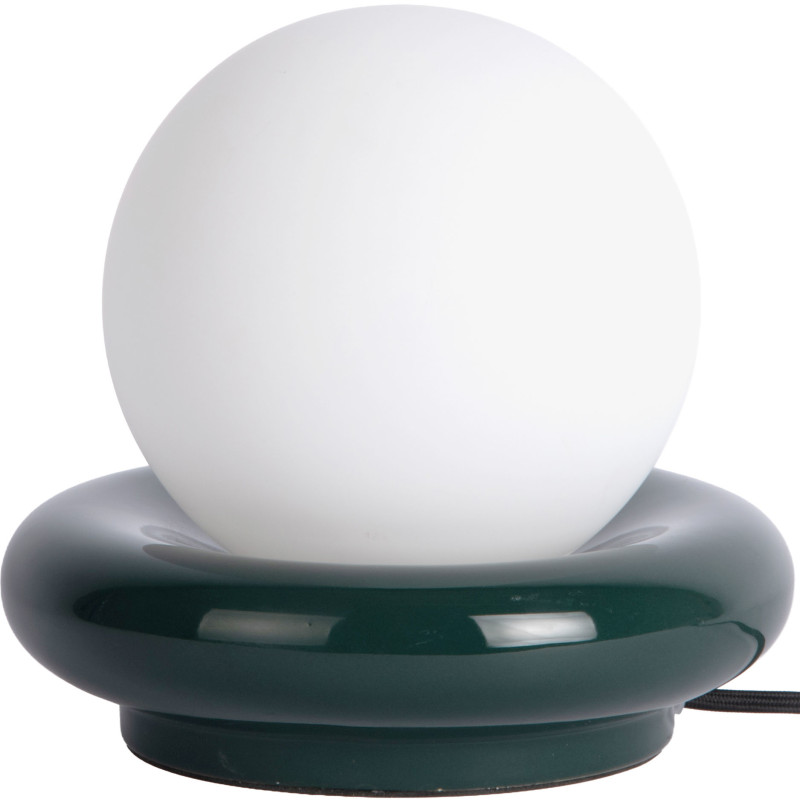 Lampe à poser boule vert forêt céramique et verre Ø20x19 cm Catania Ring Leitmotiv - 1