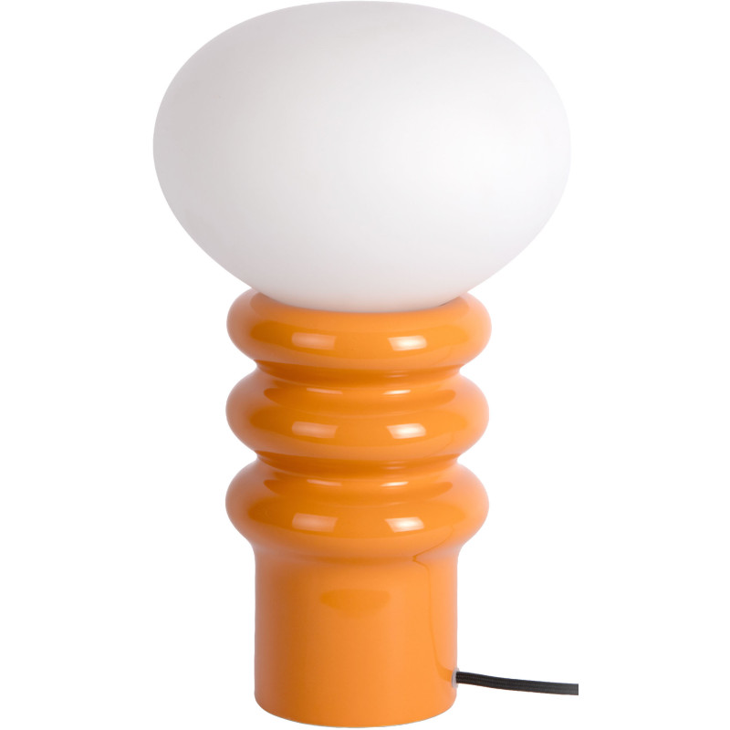 Lampe à poser orange mandarine en céramique et verre Ø20x33,5 cm Catania Aro Leitmotiv - 1