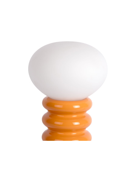 Lampe à poser orange mandarine en céramique et verre Ø20x33,5 cm Catania Aro Leitmotiv - 3