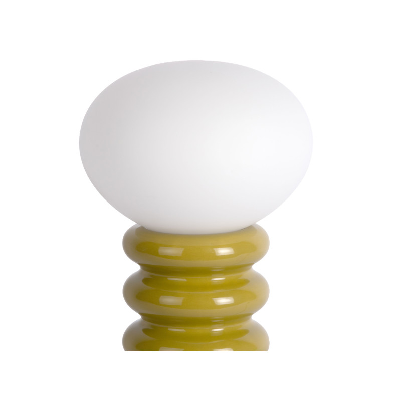Lampe à poser vert olive céramique et verre Ø20x33,5 cm Catania Aro Leitmotiv - 3