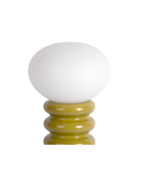 Lampe à poser vert olive céramique et verre Ø20x33,5 cm Catania Aro Leitmotiv - 3