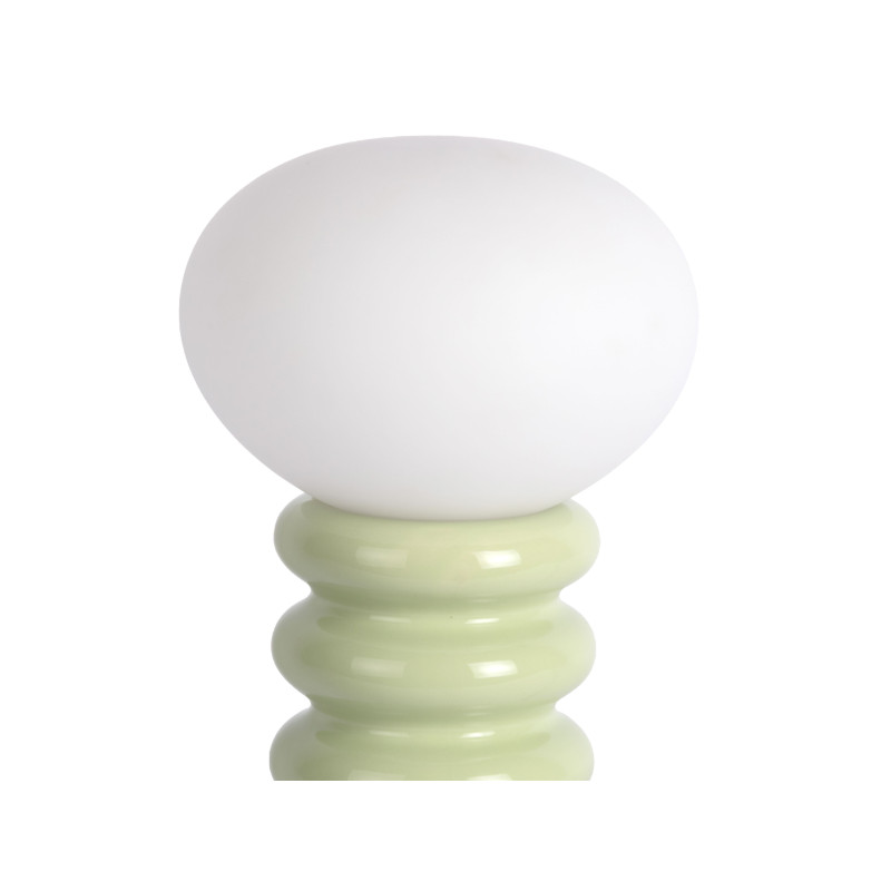 Lampe à poser vert amande céramique et verre Ø20x33,5 cm Catania Aro Leitmotiv - 3