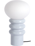 Lampe à poser bleu ciel céramique et verre Ø20x33,5 cm Catania Aro