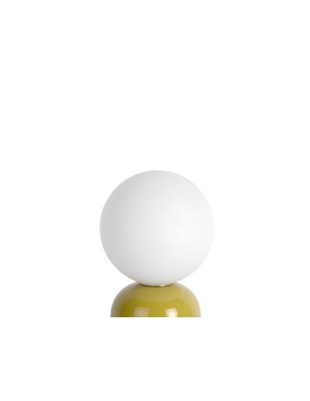 Lampe à poser bleu pétrole et vert olive céramique Ø10x26 cm Firenze Pellet Leitmotiv - 3