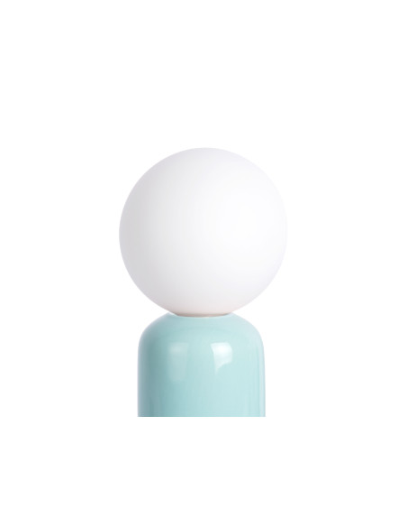 Lampe à poser céramique orange et bleu ciel Ø11,5x27 cm Firenze Tube Leitmotiv - 2