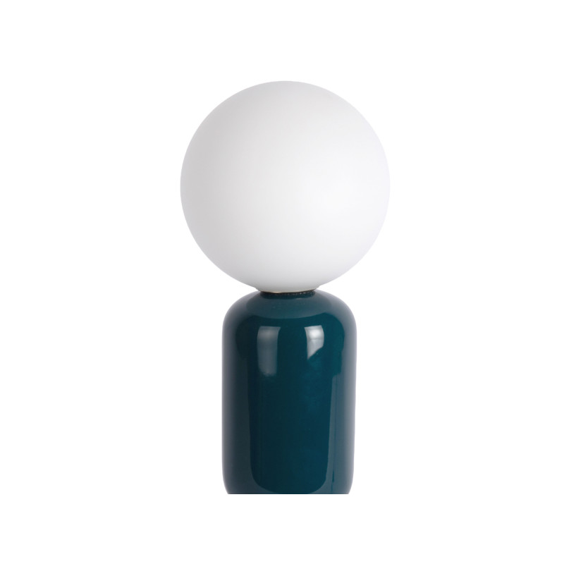 Lampe à poser céramique bleu pétrole et bordeaux Ø13x34 cm Burano Leitmotiv - 3