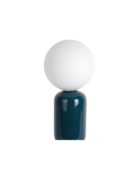 Lampe à poser céramique bleu pétrole et bordeaux Ø13x34 cm Burano Leitmotiv - 3