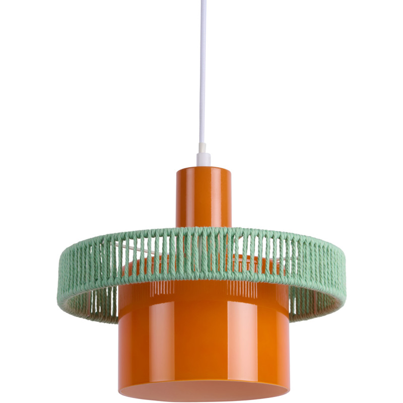 Suspension en verre orange et bleu brume Ø25 cm Firenze Leitmotiv - 1