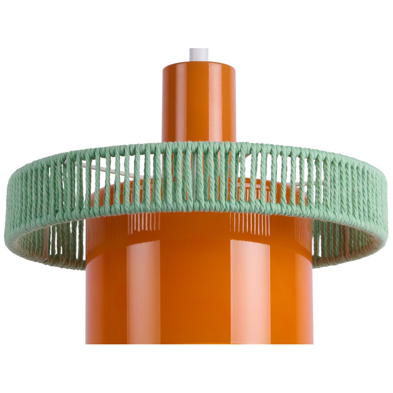 Suspension en verre orange et bleu brume Ø25 cm Firenze Leitmotiv - 2