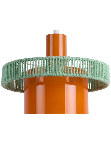 Suspension en verre orange et bleu brume Ø25 cm Firenze Leitmotiv - 2