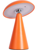 Lampe nomade LED rechargeable orange en mélamine 21 cm Phoebe