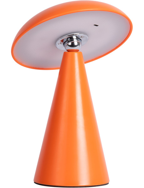 Lampe nomade LED rechargeable orange en mélamine 21 cm Phoebe Leitmotiv - 1