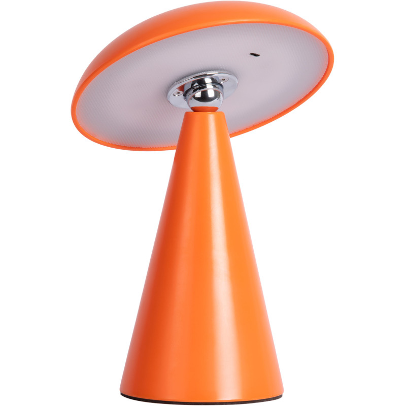 Lampe nomade LED rechargeable orange en mélamine 21 cm Phoebe Leitmotiv - 1