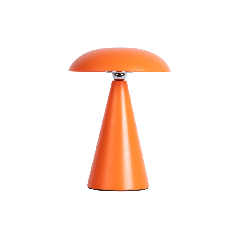 Lampe nomade LED rechargeable orange en mélamine 21 cm Phoebe Leitmotiv - 3