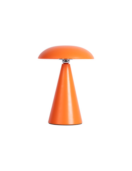 Lampe nomade LED rechargeable orange en mélamine 21 cm Phoebe Leitmotiv - 3