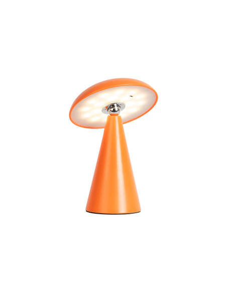Lampe nomade LED rechargeable orange en mélamine 21 cm Phoebe Leitmotiv - 4