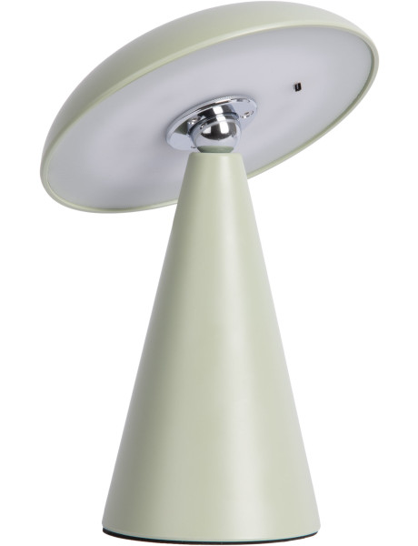 Lampe LED rechargeable vert sauge en mélamine 21 cm Phoebe Leitmotiv - 1