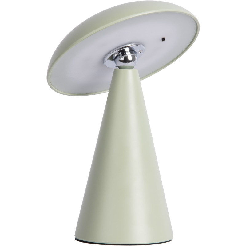 Lampe LED rechargeable vert sauge en mélamine 21 cm Phoebe Leitmotiv - 1