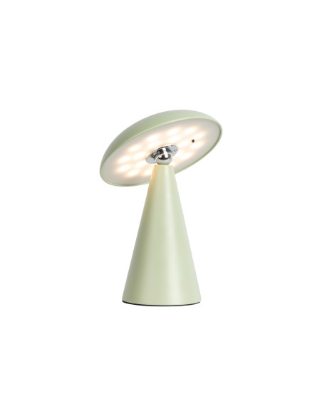 Lampe LED rechargeable vert sauge en mélamine 21 cm Phoebe Leitmotiv - 4