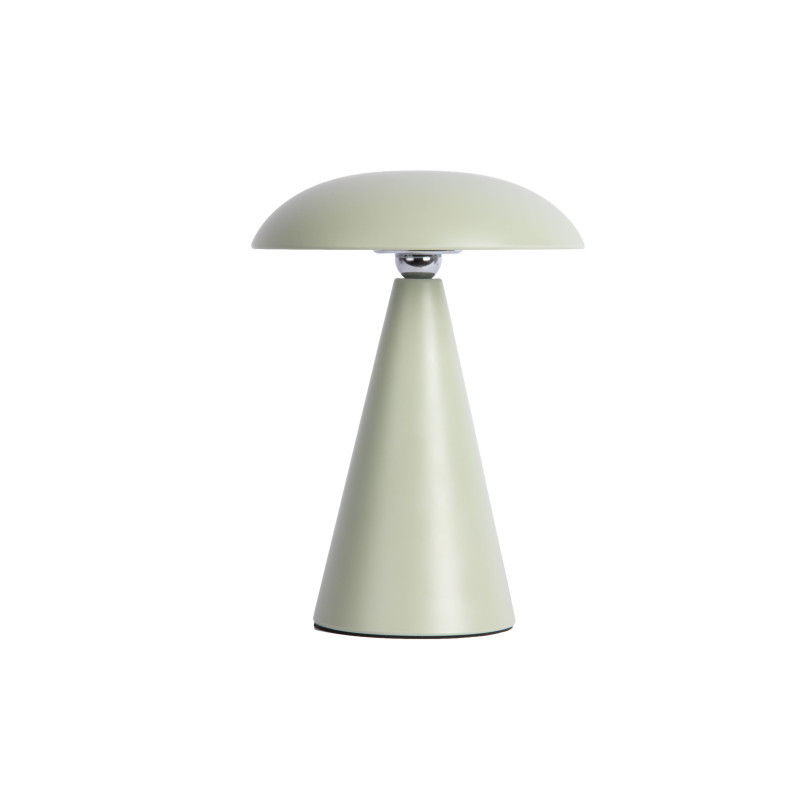 Lampe LED rechargeable vert sauge en mélamine 21 cm Phoebe Leitmotiv - 3