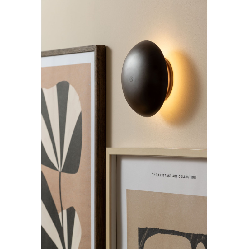 Lampe champignon LED rechargeable marron chocolat en mélamine 21 cm Phoebe Leitmotiv - 7