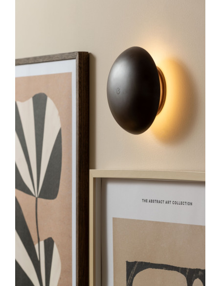 Lampe champignon LED rechargeable marron chocolat en mélamine 21 cm Phoebe Leitmotiv - 7