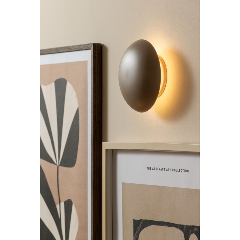 Lampe champignon LED rechargeable taupe 21 cm Phoebe Leitmotiv - 7