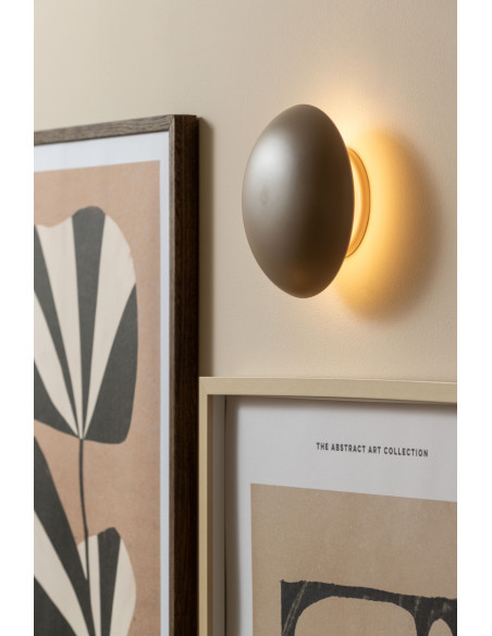 Lampe champignon LED rechargeable taupe 21 cm Phoebe Leitmotiv - 7
