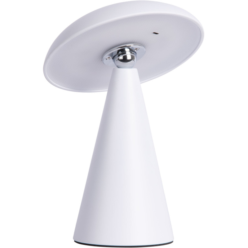 Lampe champignon LED rechargeable blanche en mélamine Ø15,5 x H21 cm Phoebe Leitmotiv - 1