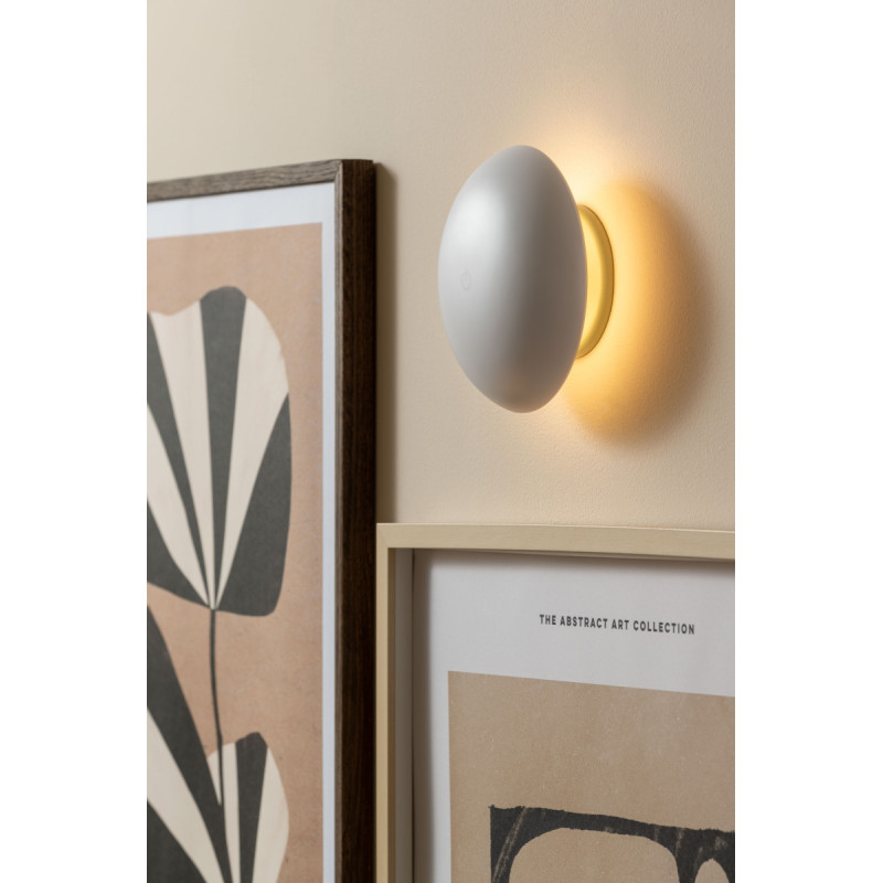 Lampe champignon LED rechargeable blanche en mélamine Ø15,5 x H21 cm Phoebe Leitmotiv - 7